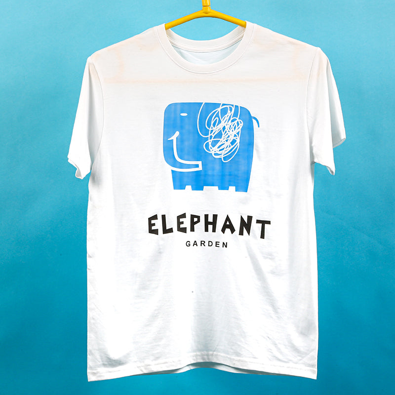 Elephant Garden Graffiti LOGO cotton T-shirt
