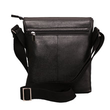 Load image into Gallery viewer, Elephant Garden Men&#39;s Leather Crossbody Bag-Black- H70427