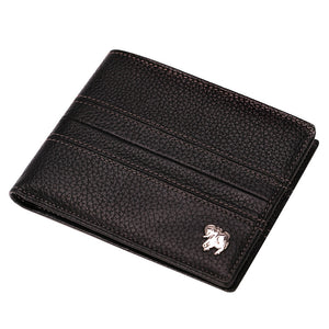 Elephant Garden Men's Leather Slim Bi-fold Wallet - W74205