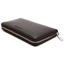 Load image into Gallery viewer, Elephant Garden Men&#39;s Smooth Leather Zip-Around Wallet W75217