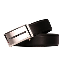 Load image into Gallery viewer, Elephant  Garden Men&#39;s leather Belt With Automatic Loop-Black - B7502