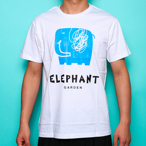 Elephant Garden Graffiti LOGO cotton T-shirt