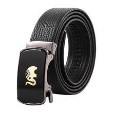 Load image into Gallery viewer, Elephant Garden Men&#39;s Leather Belt with Automatic Elephant Logo Buckle B9812