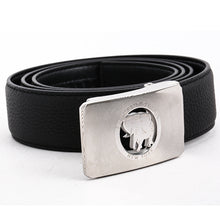 Load image into Gallery viewer, Elephant Garden Men&#39;s Classic Leather Dress Belt with Logo Buckle  B8607