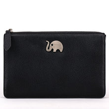 Load image into Gallery viewer, Elephant Garden Men&#39;s Zip-Top Leather Pouch with Hand Strap H84001