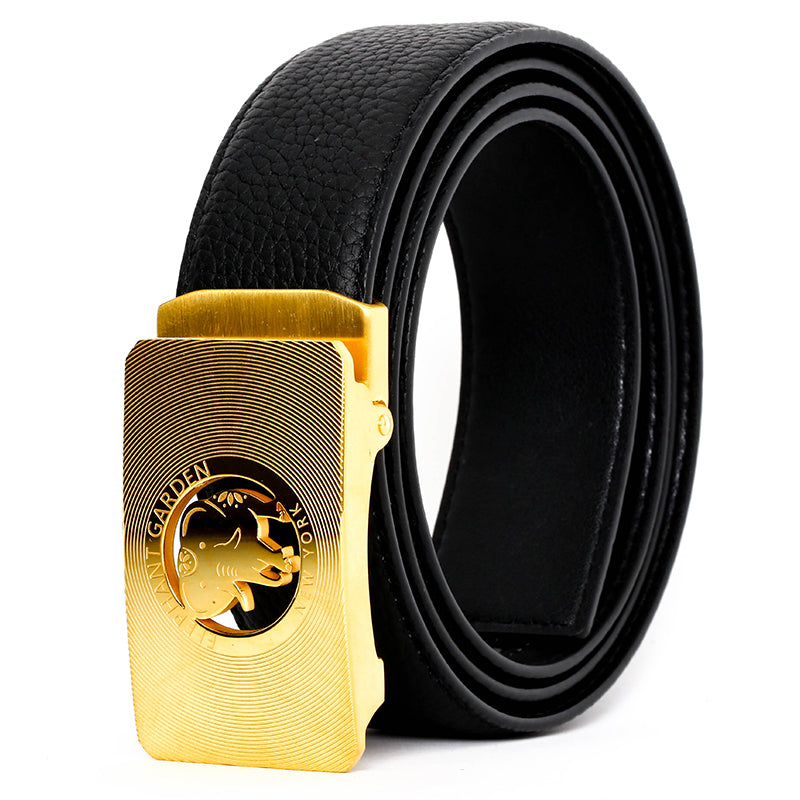 slim fit dress slacks Elephant Garden Men's Classic Leather Dress Belt with Logo Buckle B860 –  ELEPHANT GARDEN