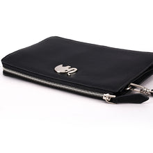 Load image into Gallery viewer, Elephant Garden Men&#39;s Zip-Top Leather Pouch with Hand Strap H84001