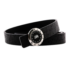 Load image into Gallery viewer, Elephant Garden Women&#39;s leather belt with Watch Style Buckle-B9806