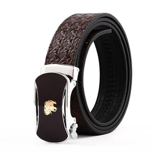 Elephant Garden Men' s Leather Belt with Automatic Buckle B9819  One Size
