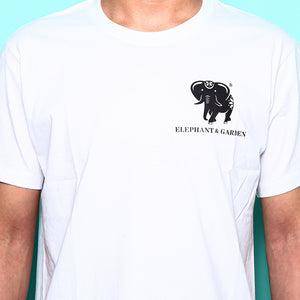 Elephant Garden LOGO Man's cotton T-shirt