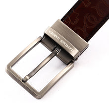 Load image into Gallery viewer, Men&#39; s Reversible Leather Belt with Steel Buckle Black/Brown  B9108  One Size