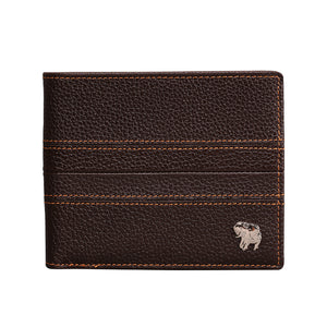 Elephant Garden Men's Leather Slim Bi-fold Wallet - W74205