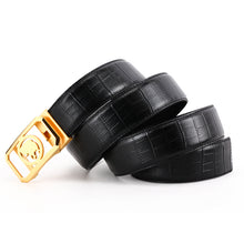Load image into Gallery viewer, Elephant Garden Men&#39;s Crocodile Print Leather Belt with Automatic Buckle  B8604 Black Friday