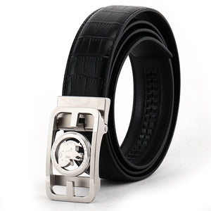 Elephant Garden Men's Leather Belt with Automatic Buckle B8605 One Size