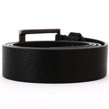 Load image into Gallery viewer, Elephant Garden Men&#39;s Litchi  Grain Leather Business Belt With Gift Box -Black-B7029