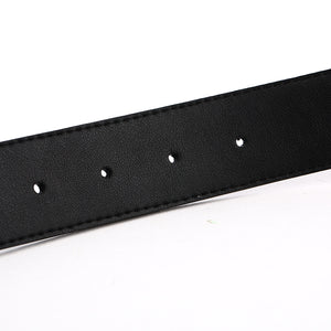 Elephant Garden Men's Classic Leather Belt with Fabric Inlay-B7211