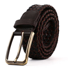Load image into Gallery viewer, Elephant Garden Men&#39;s Braided Leather Belt with Simple Gift Box -B7204 B7205