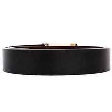 Load image into Gallery viewer, Elephant Garden Men&#39;s Leather Belt with Solid Buckle-Black-B7930