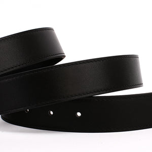 Elephant  Garden Men's Leather Belt with Solid Buckle-B7928